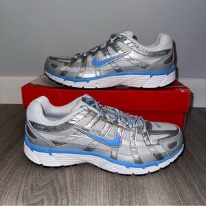 Nike P-6000 Blue Metallic Silver NEW